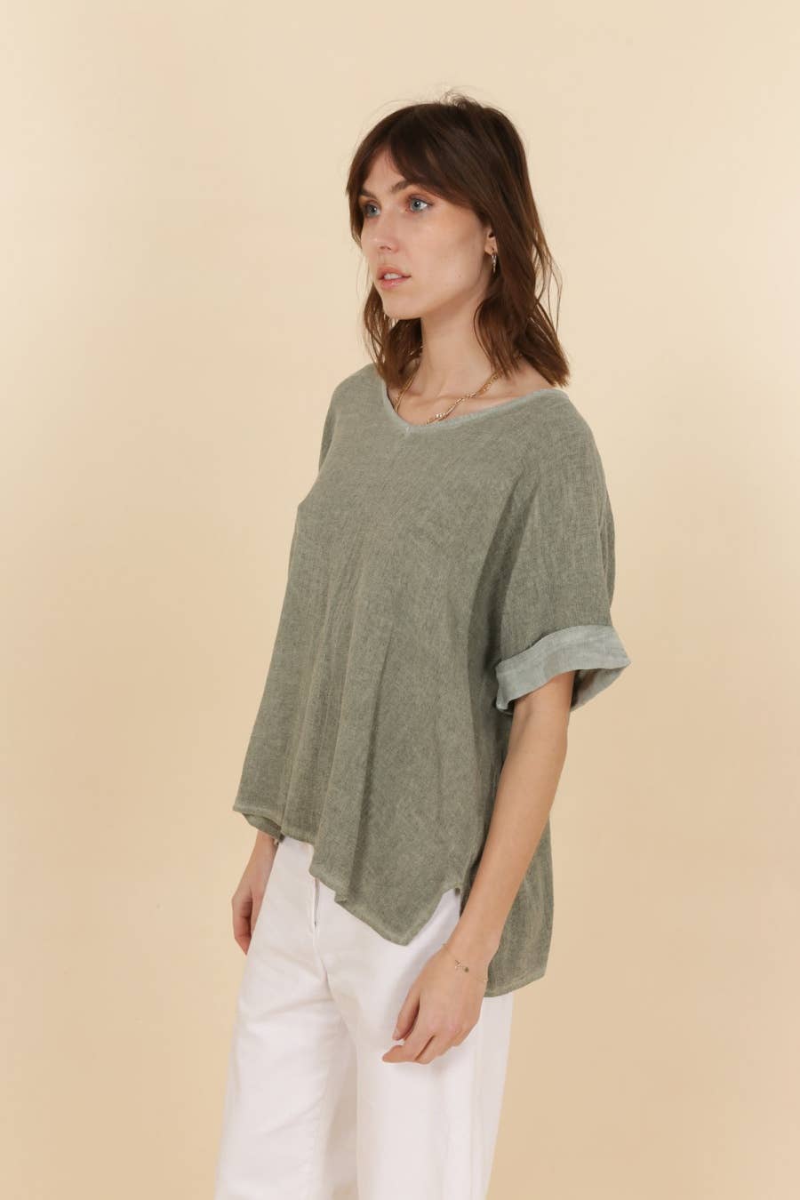 Cotton + Linen Blend Top