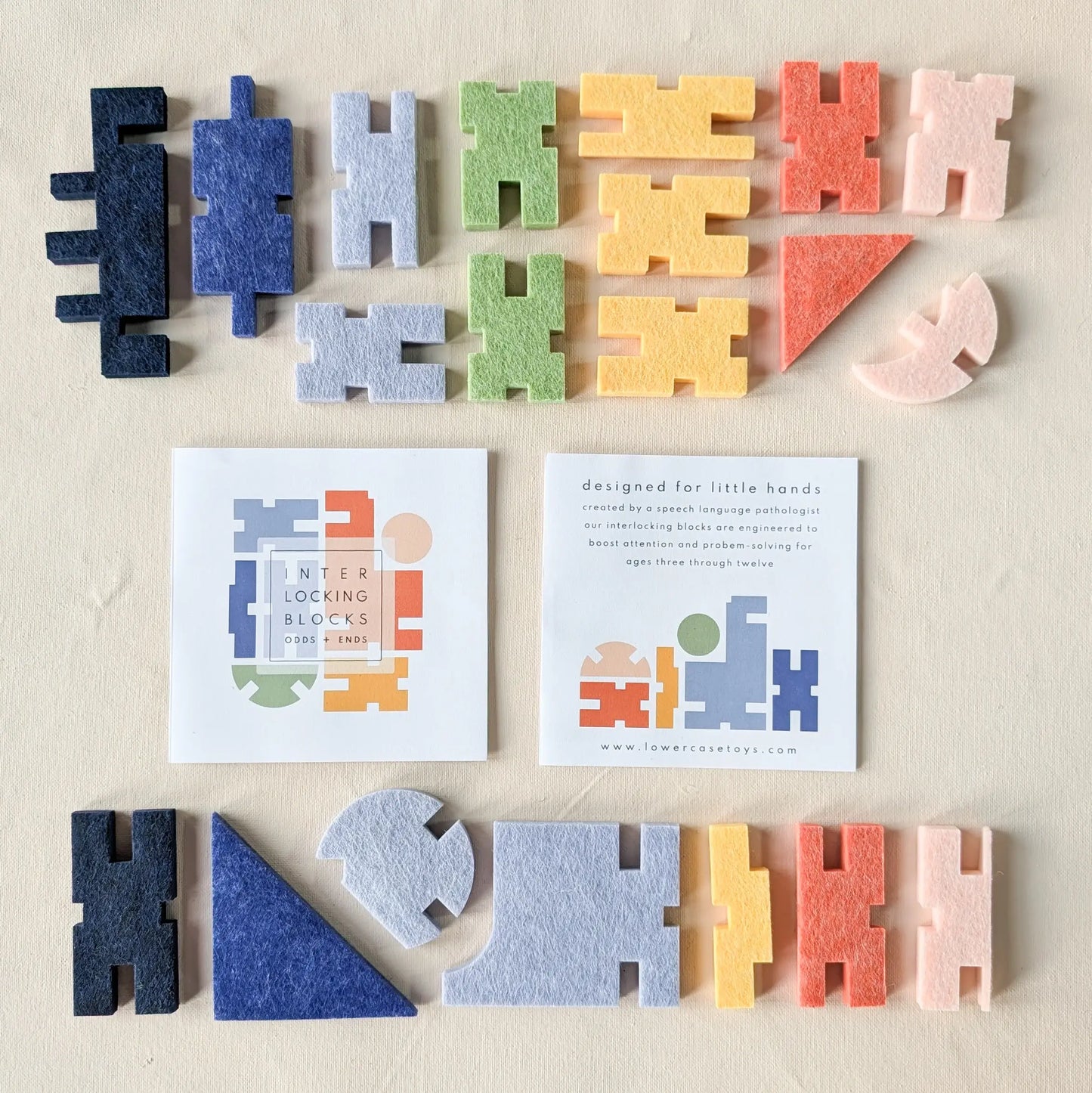 Felt Interlocking Blocks - Odds + Ends Set