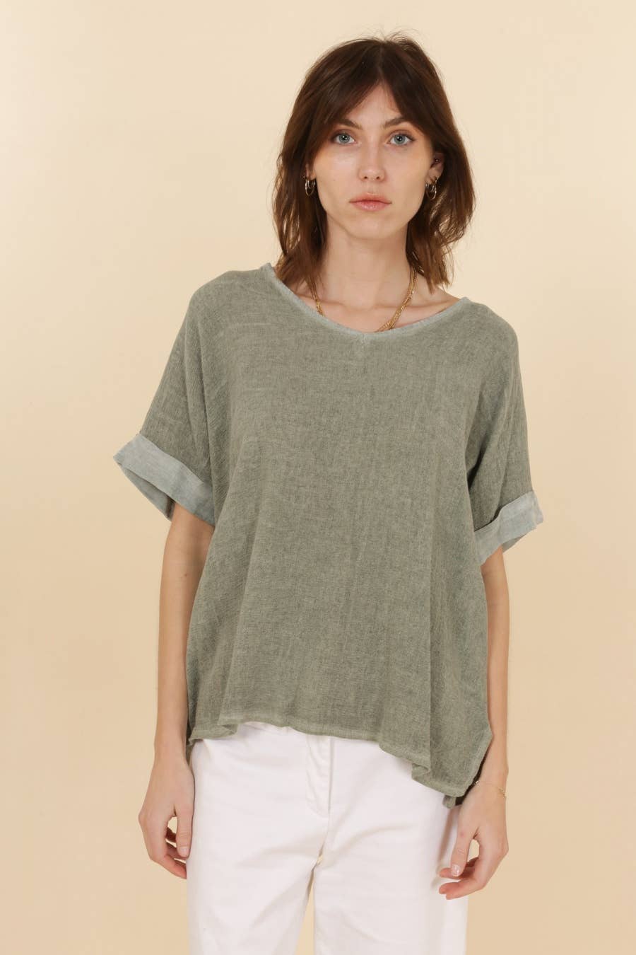 Cotton + Linen Blend Top