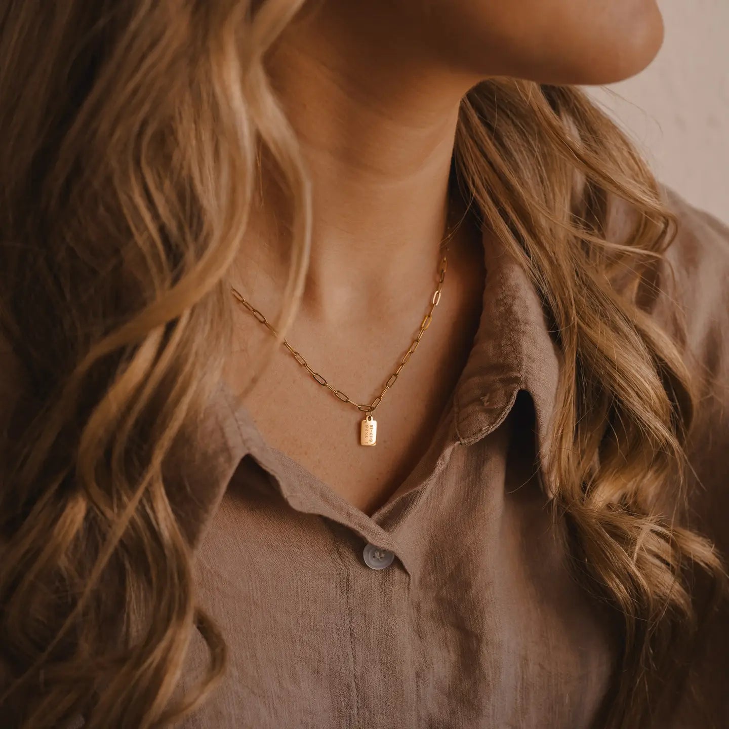 Pray Big - Mini Tag Necklace