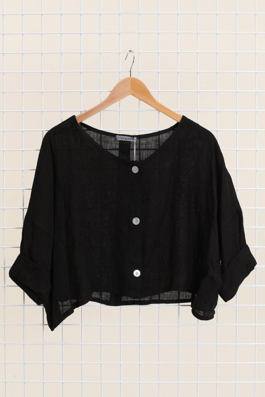 Linen Cropped Jacket