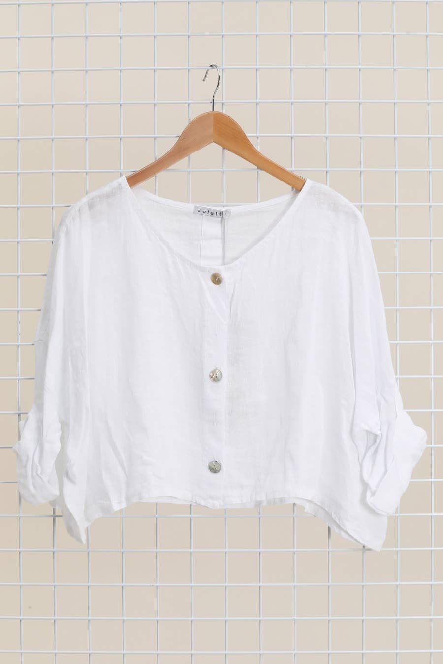 Linen Cropped Jacket