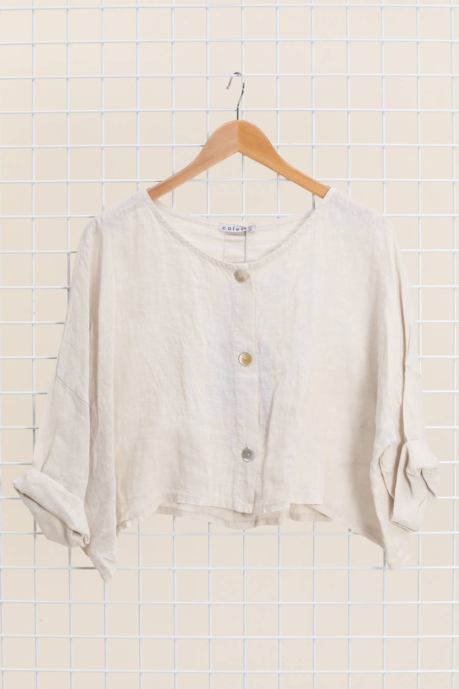 Linen Cropped Jacket