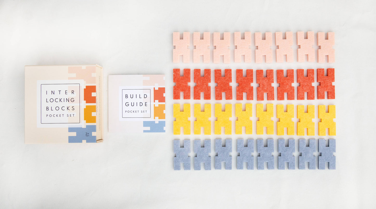 Felt Interlocking Blocks - Pocket Set