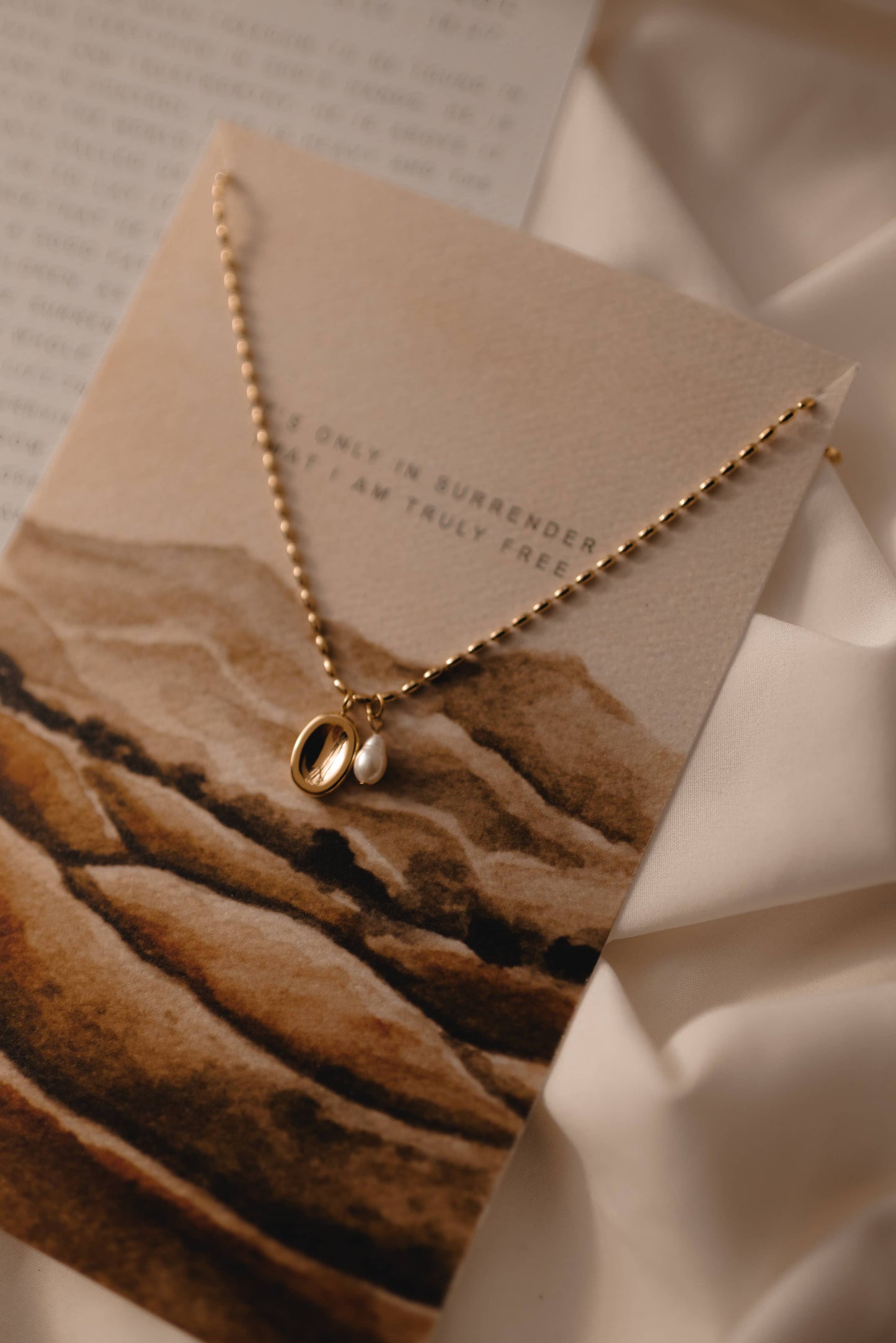 Relinquishing Control - Minimalist Necklace