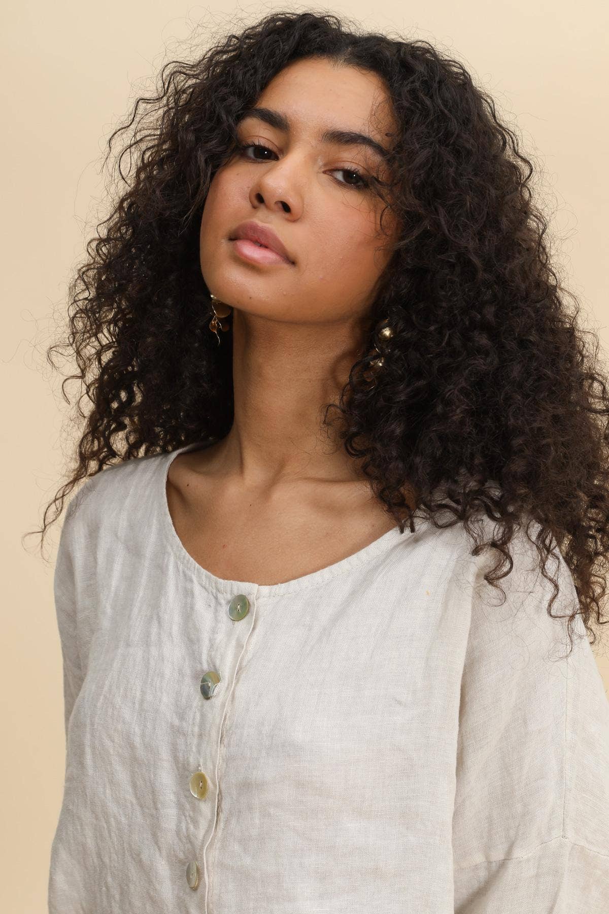Linen Cropped Jacket