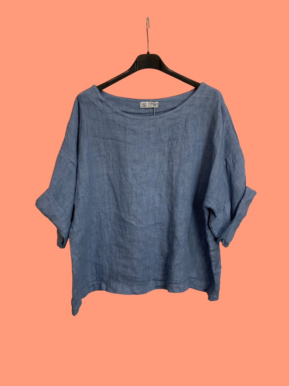 100% Linen Short Sleeve Top