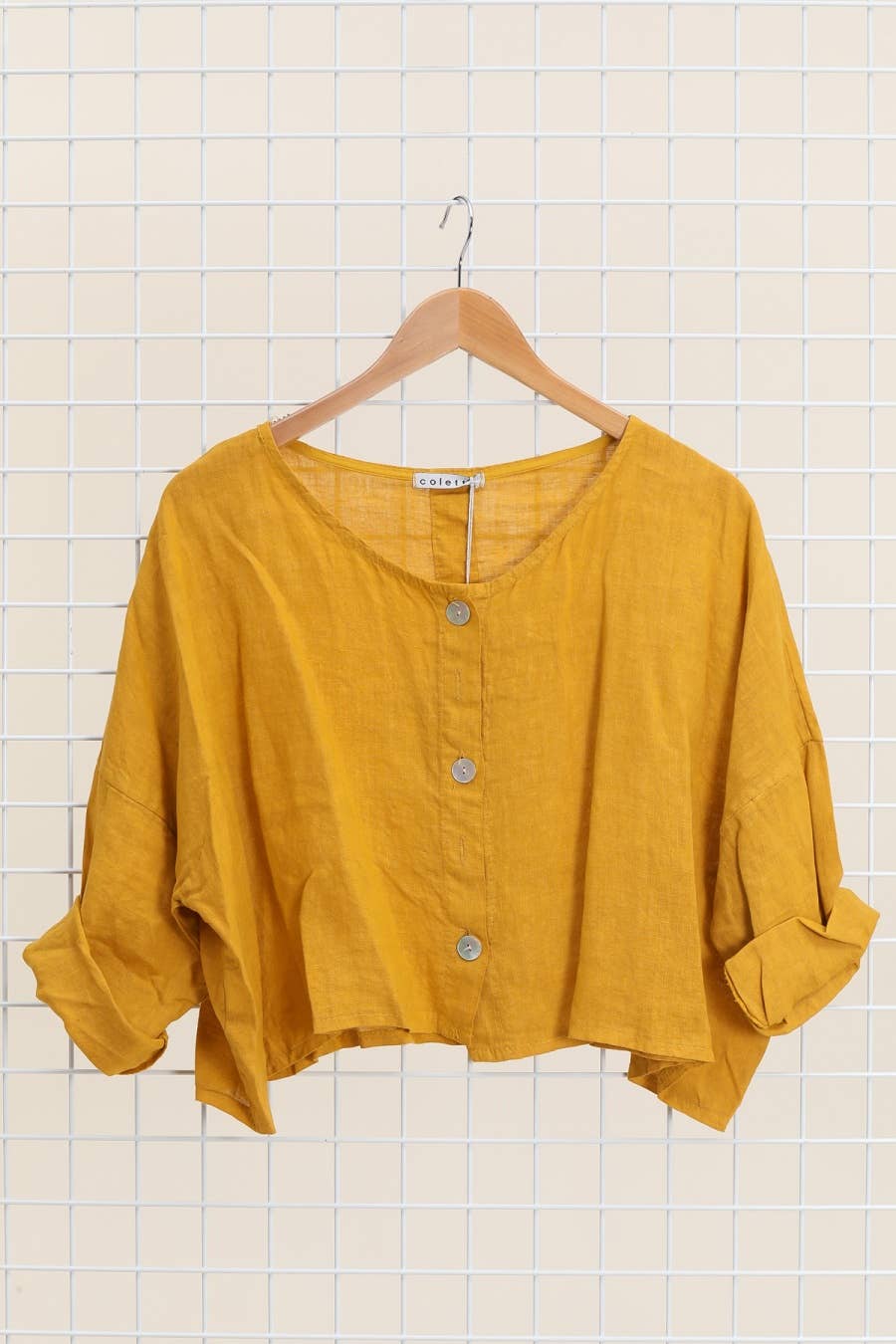 Linen Cropped Jacket
